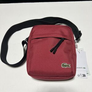 Lacoste Red Vertical Camera Bag